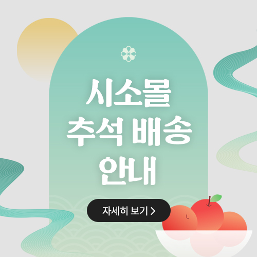 추석 배송 공지 팝업
